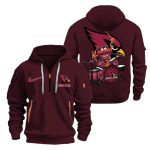 Personalized Arizona Cardinals Animal Quarter AOP Hoodie