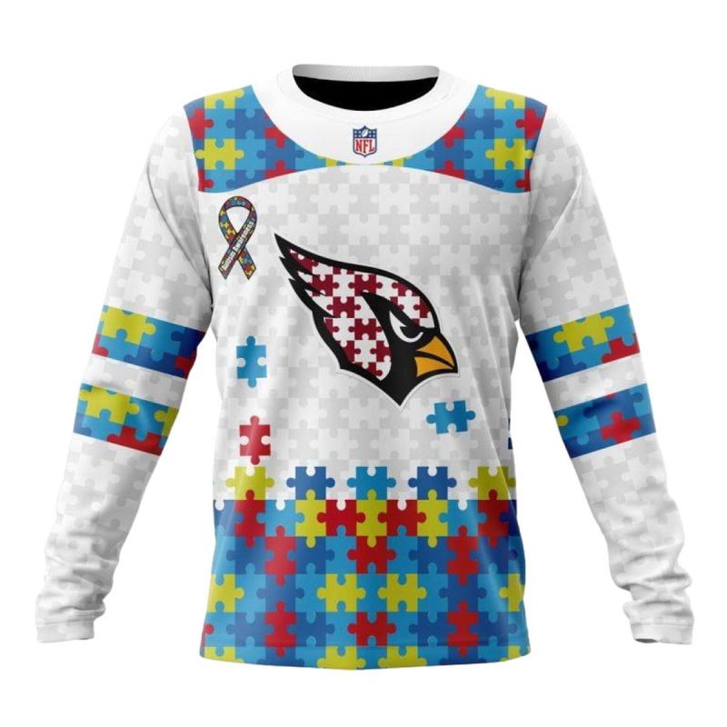 Personalized Arizona Cardinals Autism Awareness Aop Sweatshirt 1