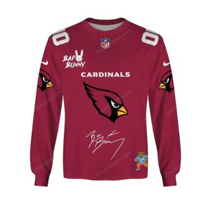 Personalized Arizona Cardinals Bad Bunny Super Bowl AOP Sweatshirt