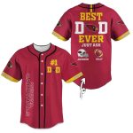 Personalized Arizona Cardinals Best Dad Ever Baseball Jersey