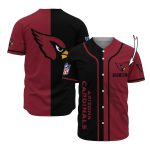 Personalized Arizona Cardinals Black And Red Baseball Jersey