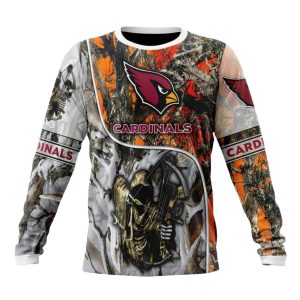 Personalized Arizona Cardinals Camo Hunting Lover AOP Sweatshirt