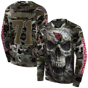 Personalized Arizona Cardinals Camo Skull AOP Sweatshirt