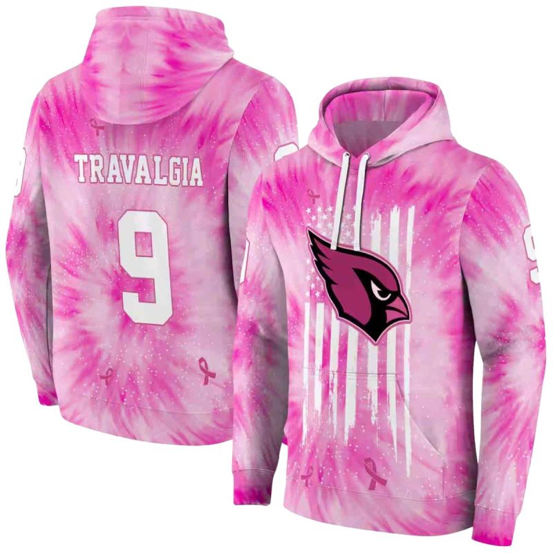 Personalized Arizona Cardinals Cancer Support Pink Aop Hoodie 1