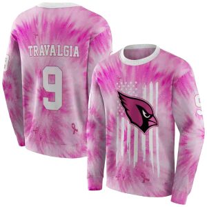 Personalized Arizona Cardinals Cancer Support Pink AOP Sweatshirt