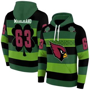 Personalized Arizona Cardinals Celtic Patterns Green AOP Hoodie