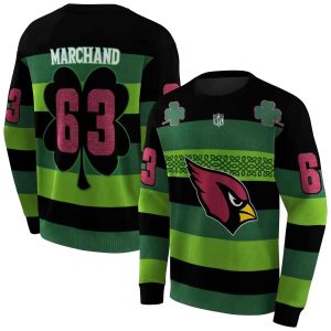 Personalized Arizona Cardinals Celtic Patterns Green AOP Sweatshirt