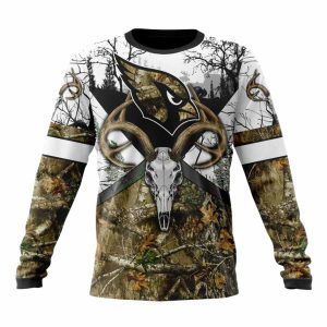 Personalized Arizona Cardinals Deer Skull And Forest AOP Sweatshirt
