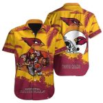 Personalized Arizona Cardinals Desert Showdown Bold Yellow Hawaiian Shirt