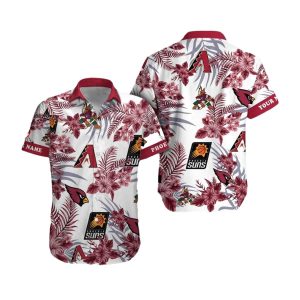 Personalized Arizona Cardinals Diamondbacks Phoenix Suns Arizona Coyotes Hawaiian Shirt