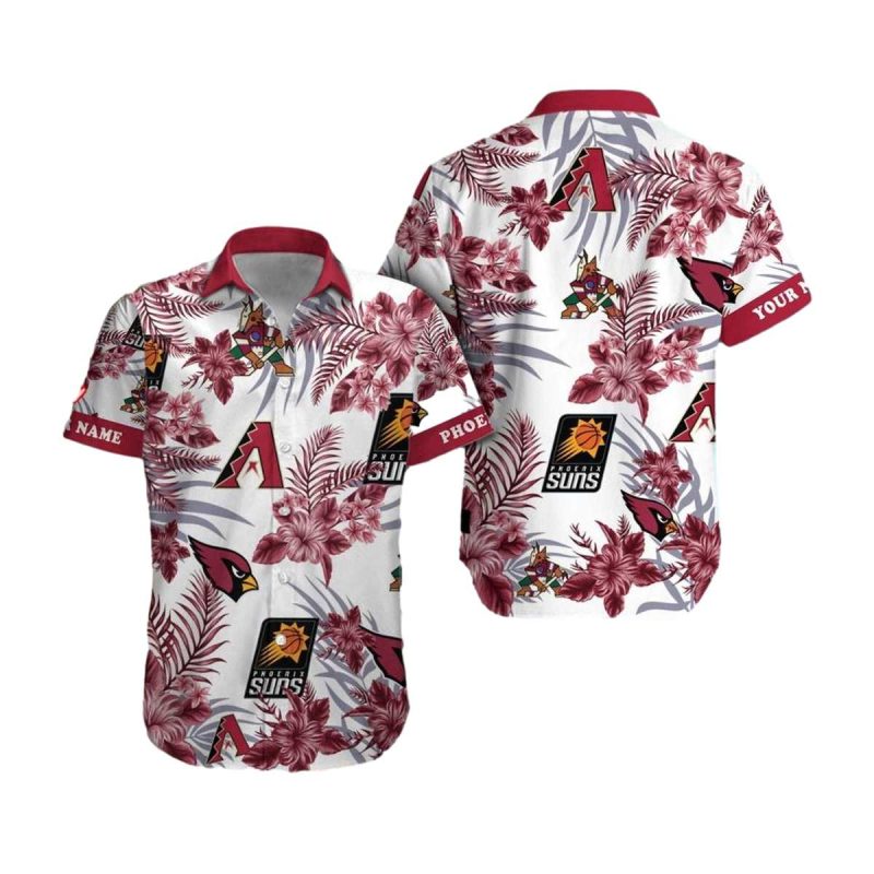 Personalized Arizona Cardinals Diamondbacks Phoenix Suns Arizona Coyotes Hawaiian Shirt 1