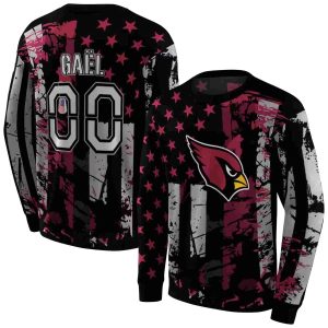 Personalized Arizona Cardinals Distressed Flag Red Black AOP Sweatshirt