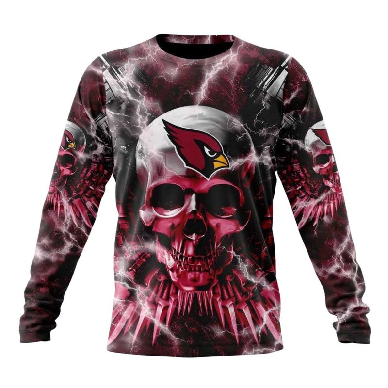 Personalized Arizona Cardinals Expendables Skull Halloween Aop Sweatshirt 1