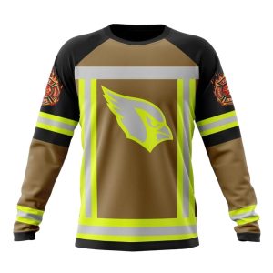 Personalized Arizona Cardinals Firefighter Uniform Cosplay AOP Sweatshirt