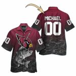 Personalized Arizona Cardinals Fishing Lover Hawaiian Shirt