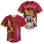 Personalized Arizona Cardinals Flame Ball Baseball Jersey