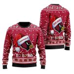 Personalized Arizona Cardinals Funny Santa Hat Ho Ho Ho Ugly Sweater