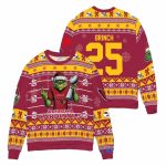 Personalized Arizona Cardinals Grinch Super Bowl Trophy Ugly Sweater