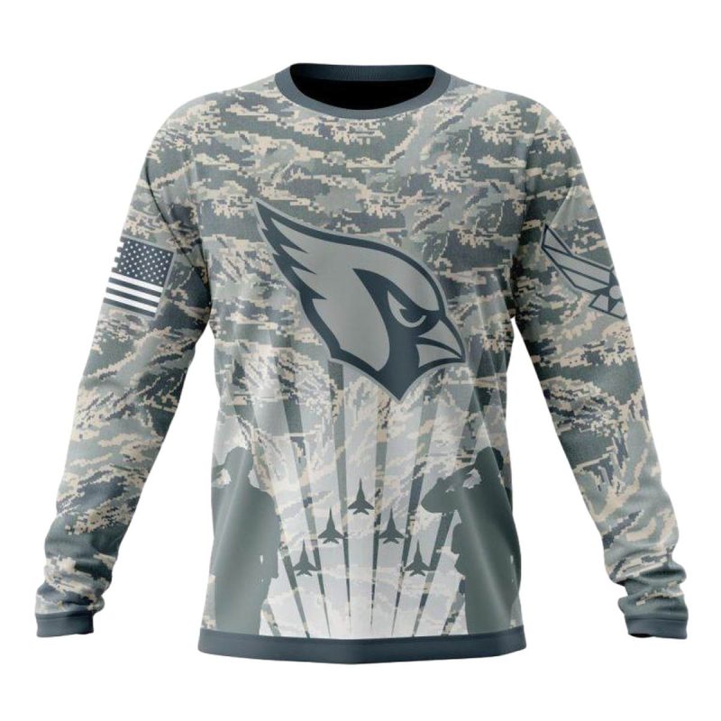 Personalized Arizona Cardinals Honor Us Air Force Veterans Camo Aop Sweatshirt 1