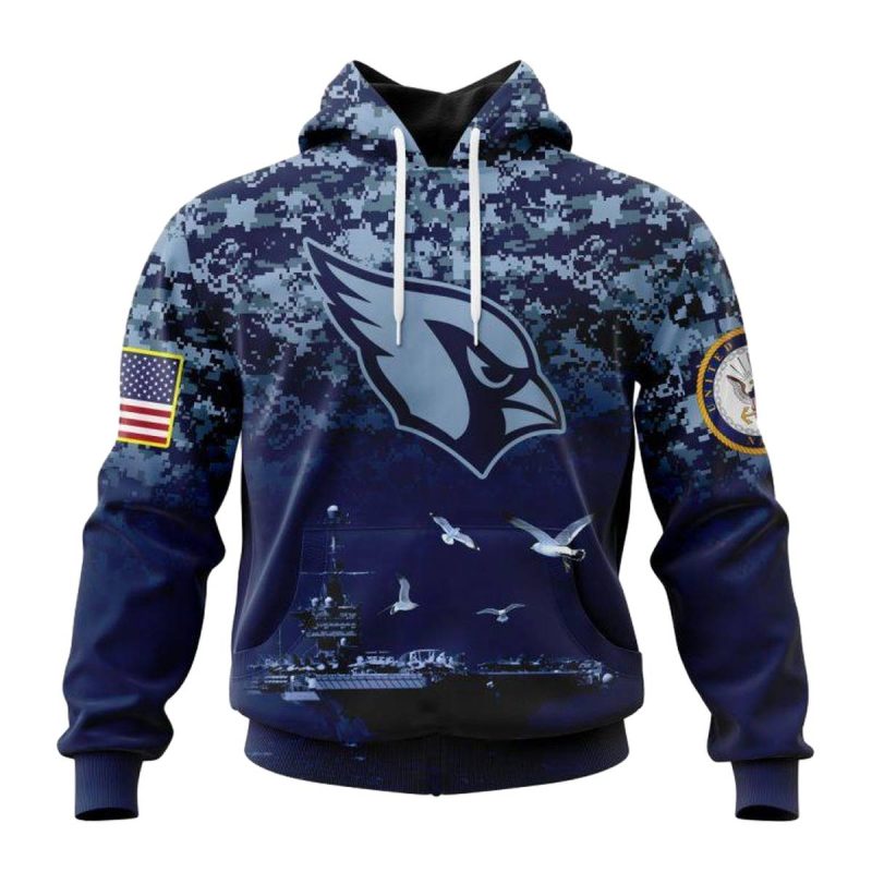 Personalized Arizona Cardinals Honor Us Navy Veterans Aop Hoodie 1