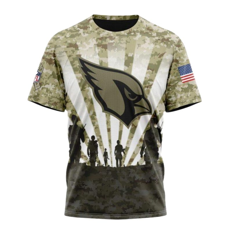 Personalized Arizona Cardinals Honor Veterans And Families Aop T Shirt 1