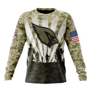 Personalized Arizona Cardinals Honor Veterans And Families Camo AOP Sweatshirt