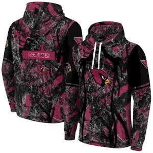 Personalized Arizona Cardinals Hunting Theme Red Black AOP Hoodie