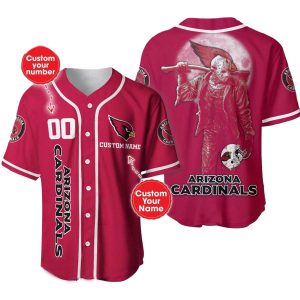 Personalized Arizona Cardinals Jason Voorhees Baseball Jersey