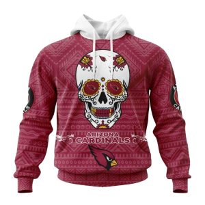 Personalized Arizona Cardinals Kits For Dia De Muertos AOP Hoodie
