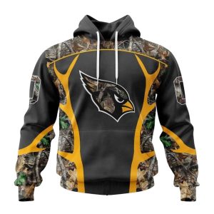 Personalized Arizona Cardinals Logo And Camo Hunting AOP Hoodie