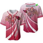 Personalized Arizona Cardinals Logo And Mascot Baseball Jersey