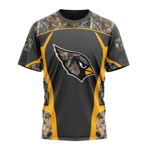 Personalized Arizona Cardinals Logo Camo Hunting AOP T Shirt