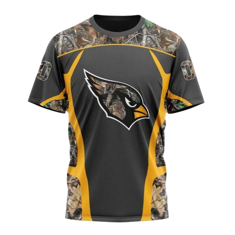 Personalized Arizona Cardinals Logo Camo Hunting Aop T Shirt 1