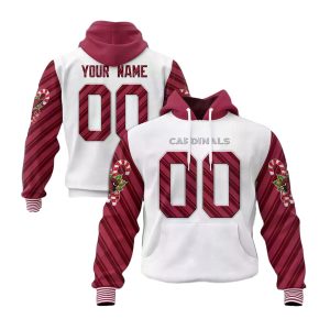 Personalized Arizona Cardinals Logo Christmas Spirit AOP Hoodie