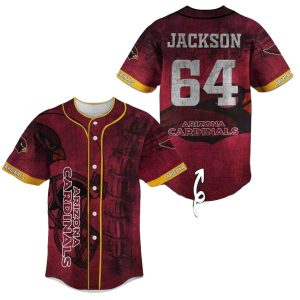 Personalized Arizona Cardinals Logo Retro Baseball Jersey