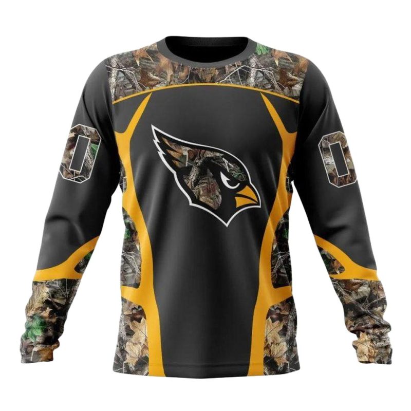 Personalized Arizona Cardinals Lovely Logo Camo Hunting Aop Sweatshirt 1