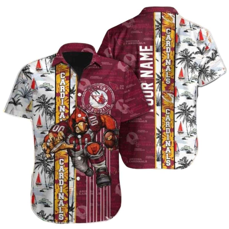 Personalized Arizona Cardinals Mascot Kickoff Hawaiian Shirt 1