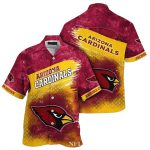 Personalized Arizona Cardinals Metal Pattern Hawaiian Shirt