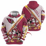 Personalized Arizona Cardinals Mickey Mouse Character Cartoon Movie AOP Hoodie