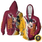 Personalized Arizona Cardinals Mickey Mouse Painting AOP Hoodie