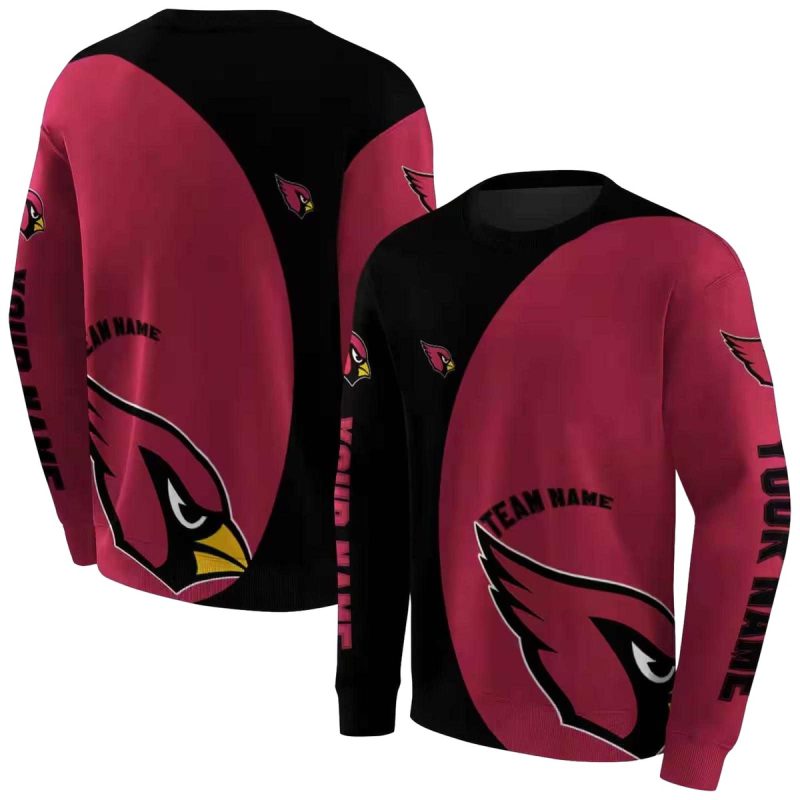 Personalized Arizona Cardinals Minimalist Design Red Black Aop Sweatshirt 1