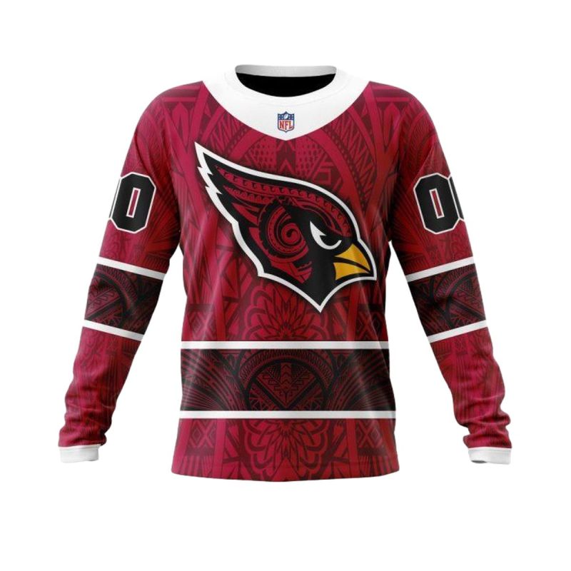 Personalized Arizona Cardinals Native With Samoa Culture Aop Sweatshirt 1