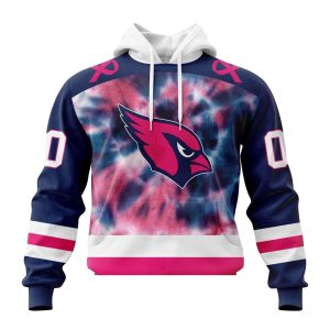 Personalized Arizona Cardinals Pink Fight Breast Cancer AOP Hoodie