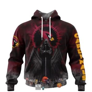 Personalized Arizona Cardinals Red Black Hades AOP Hoodie