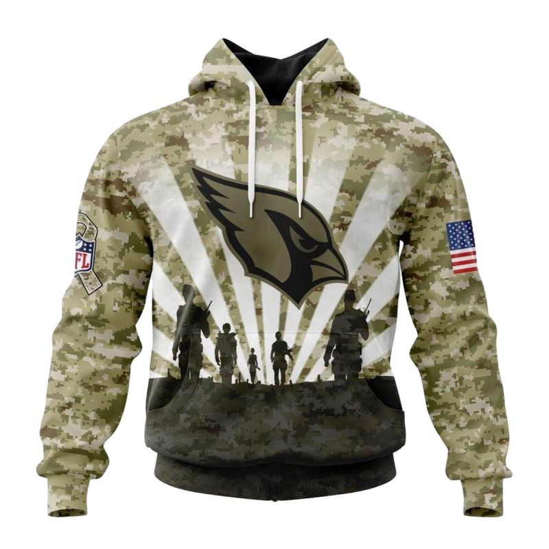 Personalized Arizona Cardinals Salute To Service Honor Veterans Aop Hoodie 1