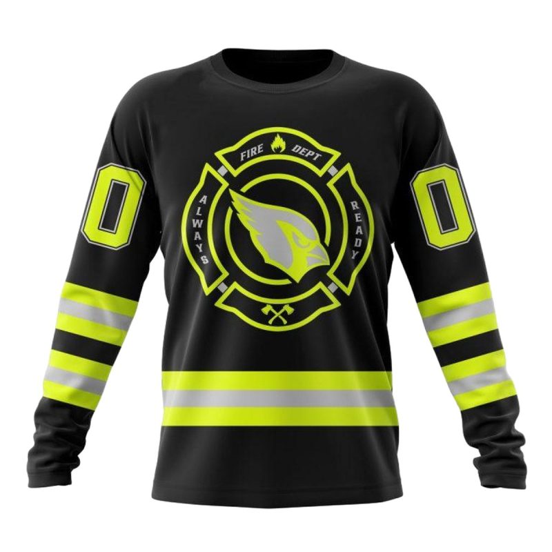 Personalized Arizona Cardinals Special Firefighter Uniform Aop Sweatshirt 1