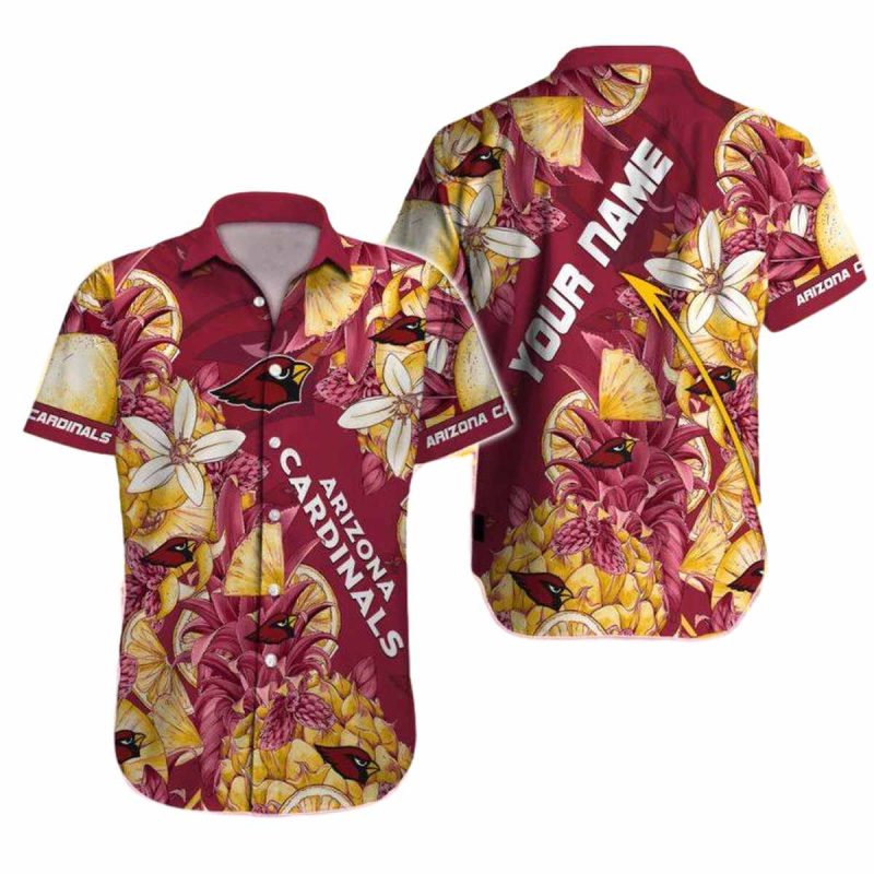Personalized Arizona Cardinals Special Tropical Fruit Hawaiian Shirt 1