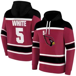 Personalized Arizona Cardinals Striped Pattern Red Black AOP Hoodie