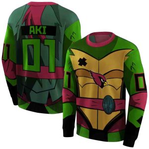 Personalized Arizona Cardinals Superhero Armor Red Green AOP Sweatshirt