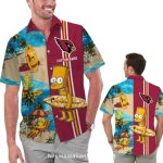 Personalized Arizona Cardinals Surfing Bart Hawaiian Shirt